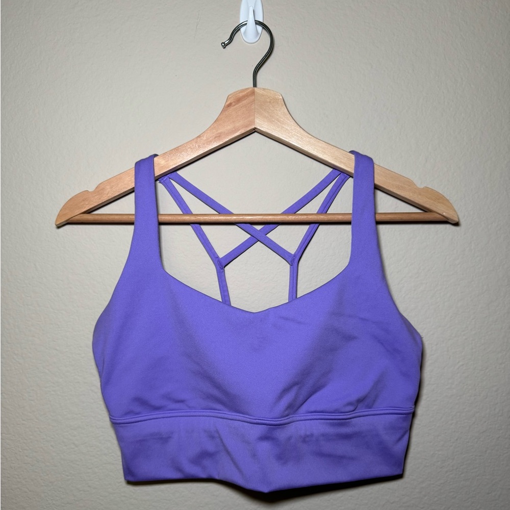 All in Motion Medium Crossback deep purple sports Bra